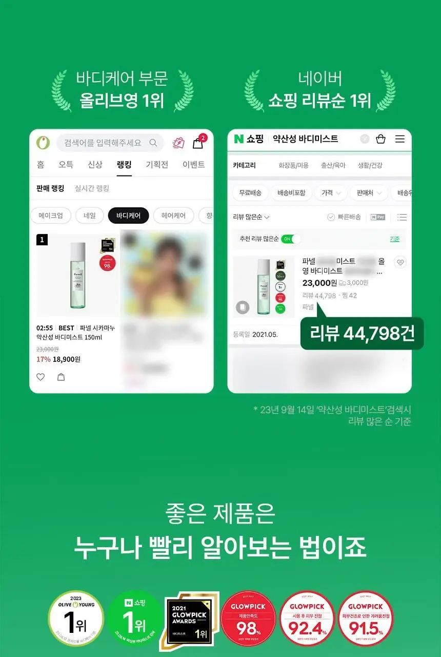[진정보습] 파넬 시카마누 약산성 바디미스트 150ml 상세페이지 3